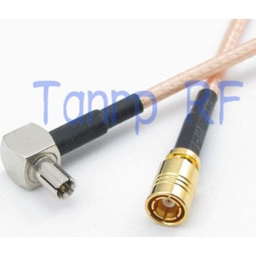 8in TS9 male right angle to SMB female jack RF adapter connector 20CM Pigtail coaxial jumper cable RG316 extension cord