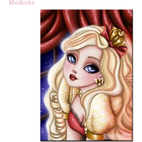 Hot 5D DIY Diamond Painting cartoon big eyes girl Full Square/Round Embroidery Sale Picture Rhinestone Diamond Mosaic Home Decor