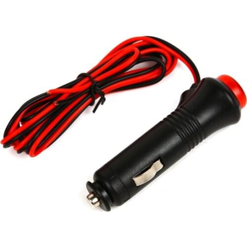 Auto Car Motorcycle Truck Cigarette Lighter Power Plug Adapter 12V 24V Connector On Off Switch 1.5m