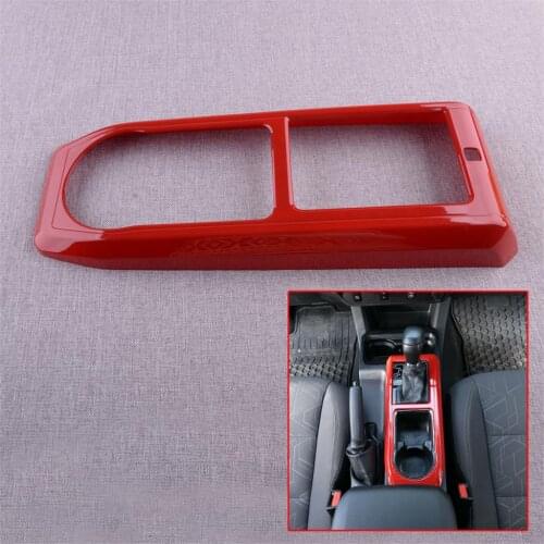 Car Red Interior Console Central Control Gear Shift Panel Trim Frame Decor Fit For Toyota Tacoma 2020 2019 2018 2017 2016
