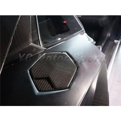 Car Accessories Full Carbon Fiber Fuel Cap Cover Fit For 2011-2014 Aventador LP700 LP720 Fuel Cap Cover