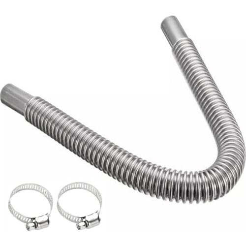 Car Heater Exhaust Pipe 100-300cm Car Air Parking Heater Stainless Steel Exhaust Pipe Tube Gas Vent Car Heaters Accessories