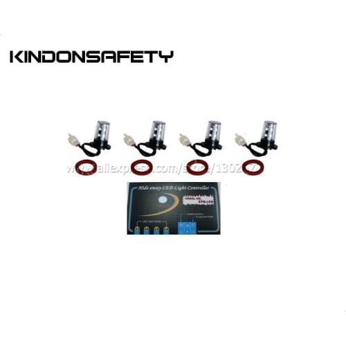 Free shipping by DHL! Hot selling 32W LED HideaWay Lights, LED warning strobe lighthead, 8pcs 1W LEDs for each head, multivolt