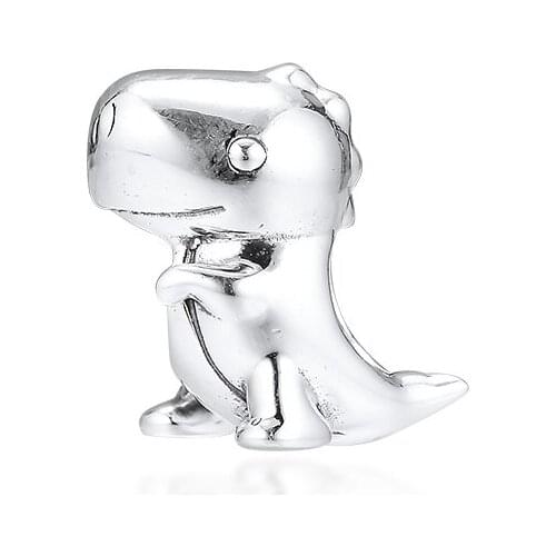 Genuine 925 Sterling Silver Dino the Dinosaur Charms Beads Fits Pandora Bracelet for Women Jewelry Making kralen berloques DIY