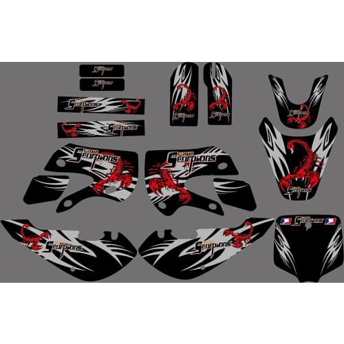 GRAPHICS & BACKGROUNDS DECAL STICKERS Kits For KAWASAKI KLX110 2002-2008 KX65 2000-2008 DRZ110 Pit Dirt bike