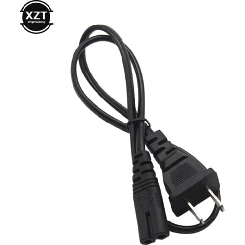 IEC 2 Pin Power Supply Cable 2ft 2-Prong AC US plug Lead Wire Charging Cable Cord For Desktop Laptop camera battery 0.6M