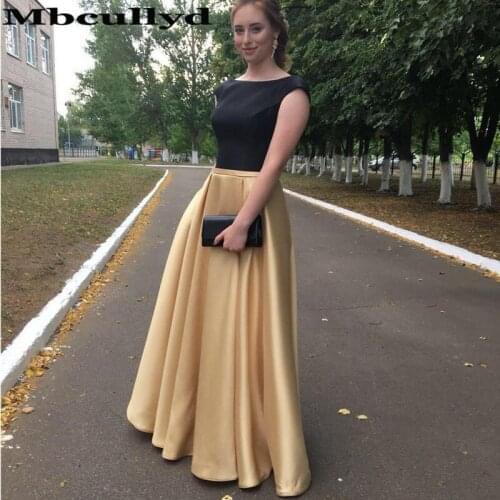 Mbcullyd Elegant Champange A-line African Prom Dress 2020 Long Plus Size Formal Prom Party Gowns With Pockets Robe de soiree