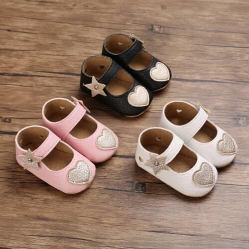 New Baby Shoes Retro Leather Girl Shoes Multicolor Toddler Rubber Sole Anti-slip First Walkers Infant Newborn Moccasins