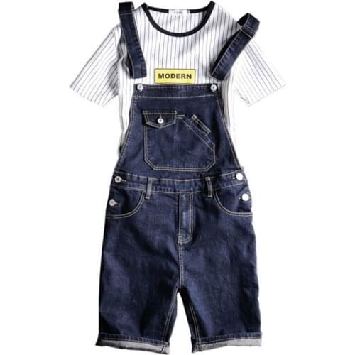 2020 New Male Denim Jumpsuit Short Blue Denim Overalls Men Shorts Suspender jean shorts Bermuda Masculina Size S-XXL 3XL 4XL 5XL