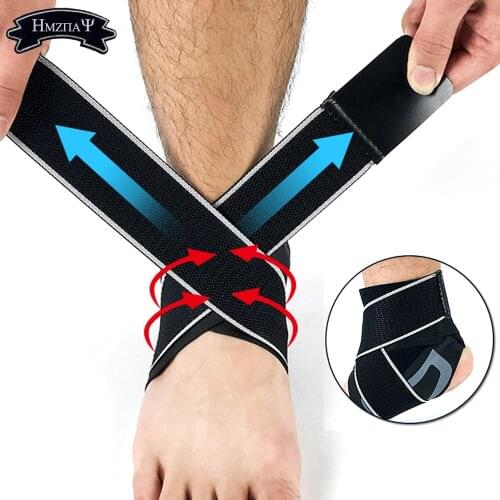 2020 New 1PCS Ankle Support Guard Fixed Pressure Sprain Protection Strain Motion Protect Bandage Sprains Sports Safely
