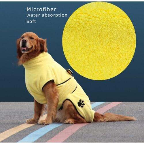 New Arrival Dog Bathrobe Towel Pet Dog Bath Towel for Small Medium Large Dogs 400g Microfiber Super Absorbent Pet Product