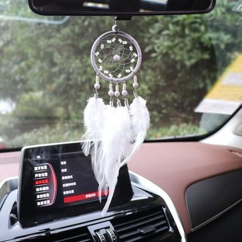 Car Feather Dream Catcher Pendant Creative Car Home Pendant Pendant Handmade Gift