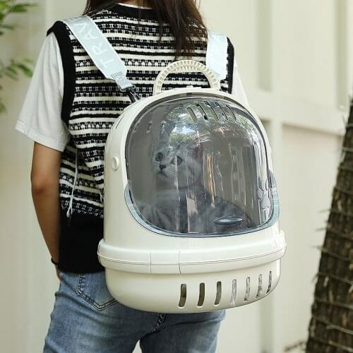Hoopet Transparent Portable Outdoor Cat Bag Pet Carrying Bag Cat Space Capsule Pet Backpack Puppies Cage Shoulders Cat Supplies
