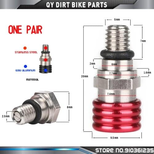 Universal M5 Screw Front Fork Air Bleeder Relief Valve For CR CRF YZ YZF WRF KX KXF RMZ 85 125 250 450 MX Motocross Enduro
