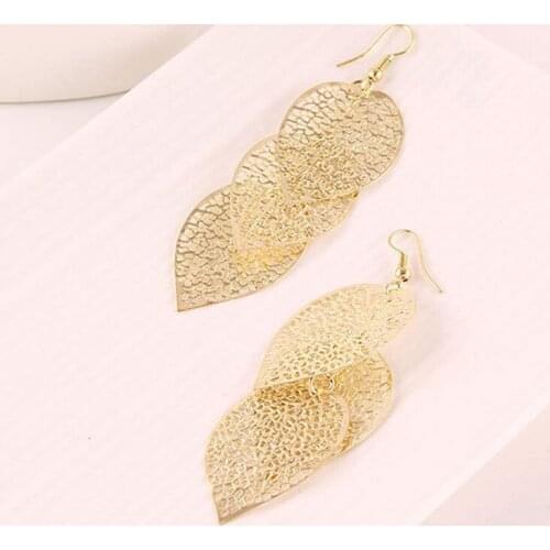 Vintage Boho Ethnic Dangle Drop Earrings For Women Female Fashion 2020 Gold/Color Leaf Earrings Jewelry Accessories