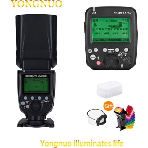 YONGNUO YN862C Master Slave Mode TTL Flash Speedlite with 1800mAh lithium battery YN560-TX PRO transmitte for Canon DSLR Camera