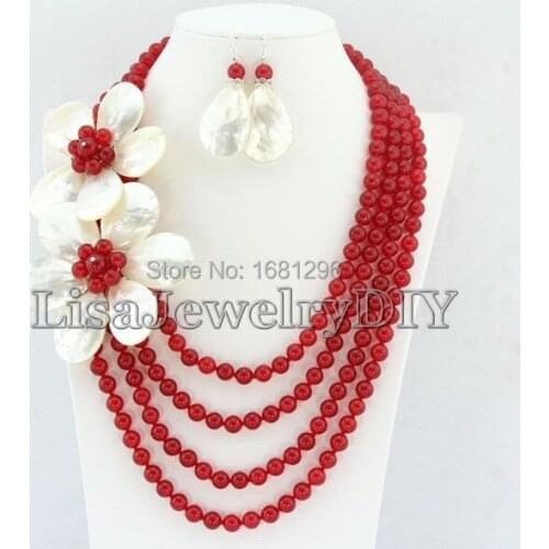 African hot Beads Jewelry Sets African Beads Jewelry Sets hot Necklace Earrings Sets HD1501