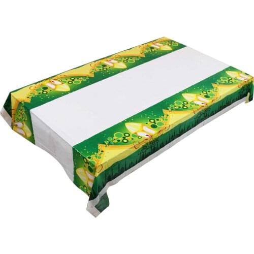 Green Small Fresh Print Tablecloth Islamic Ramadan Muslim Tablecloth Garden Balcony Table Decoration