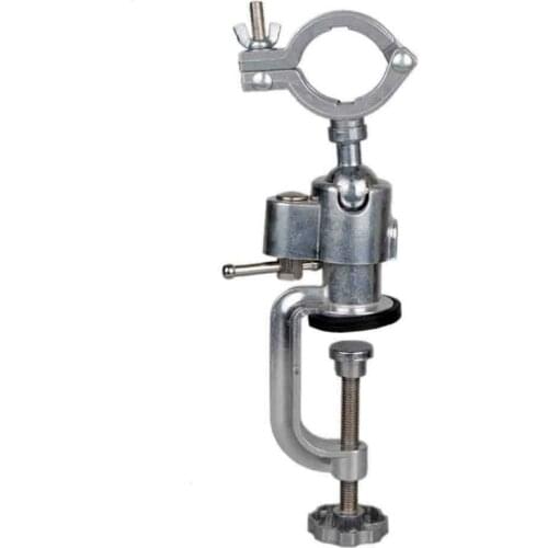 1Pc ltifunctional 360 Degree Universal Drill Clamp Rotating Electric Drill Bracket Aluminum alloy Universal Rotating desk pliers