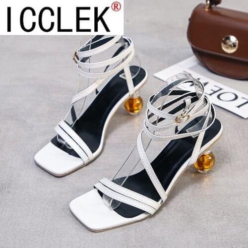 2021 Fashion Women Summer Sandals Sexy Ankle Cross Lace-Up High Heels Ladies Party Shoes Designer Sandals Sandals Women