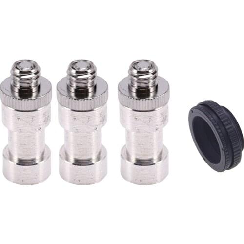 3 Pcs 1/4 Inch 3/8 Inch Tripod Screws to Light Stand & 1 Pcs M42 to M42 Focusing Helicoid Ring Adapter