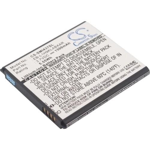 CS 1500mAh/5.55Wh battery for AT&T Galaxy Express, GT-I8730, SGH-I437 EB-L1H9KLA, EB-L1H9KLABXAR, EB-L1H9KLU