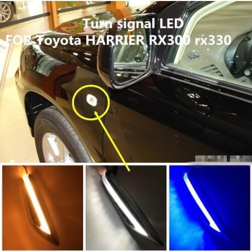 Car side turn signal FOR Toyota HARRIER RX300 rx330 Fender turn signal LED car light modification