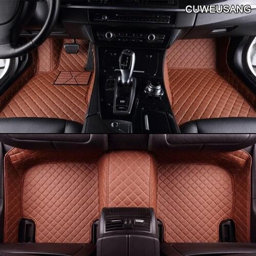 CUWEUSANG Custom car floor mats For Tesla all models Model S Model X Model 3 accessories automobile foot covers foot Pads