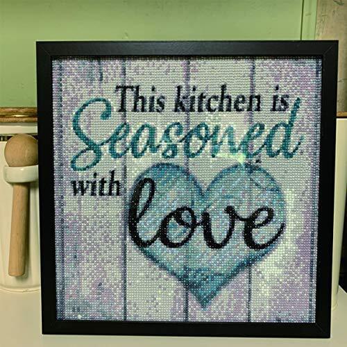 DIY Diamond Painting Kits Housewarming Gift Walls and Beams Arts Craft for Home Family Quotes Wall Decoration 12x12in No Frame