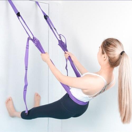 Door Flexibility Stretching Leg Stretcher Strap for Dance Gymnastics Trainer Comfort Design Yoga Stretch Belt Aerial Yoga Strap