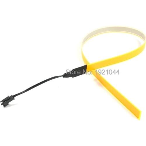 8 colors Choice sound activated 1.4X60CM Yellow el tape el wire el strip for holiday,car,house,party decoration by DC3V inverter
