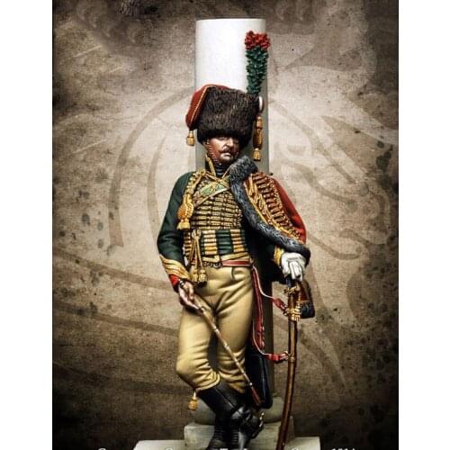 New Unassembled 1/24 ancient stand warrior guard Resin Figure Unpainted Model Kit