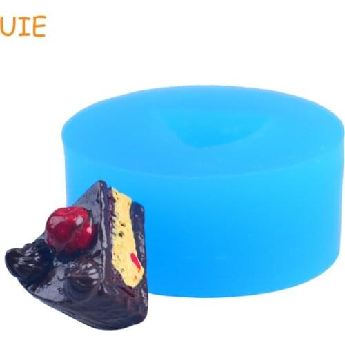 GYL424U Cake Cut Silicone Mold Miniature Food Fondant - Chocolate Cake Mold, Wax Polymer Clay Mould, Candy Mold