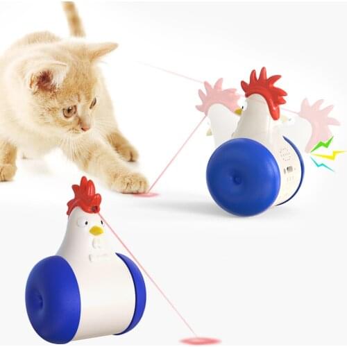 Infrared Chick Cat Toy USB Charging Squeak Animal Toys for Cats Kitten Funny Original Tumbler Pet Products for Dropshipping
