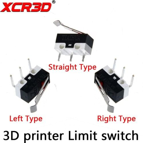 XCR3D 10pcs/lot Endstop 3D Printer Parts Micro Limit Switch for I3 Delta Kossel Makerbot Printer RAMPS 1.4 DIY Accessories