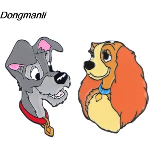 LT136 Anime Icons Jewelry Dogs Enamel Pins Metal Cute Collar Pins and Brooches Brooch Lapel Pin Badge Kids Gifts