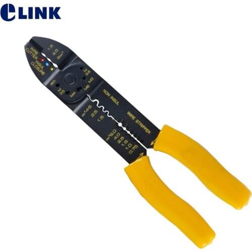 8PK-313B 5in1 Multifunction Cutting Wire Screw 0.75 1.0 1.5 2.5 4.0 6.0 mm2 Stripping Crimping Hand Tool Pliers ELINK