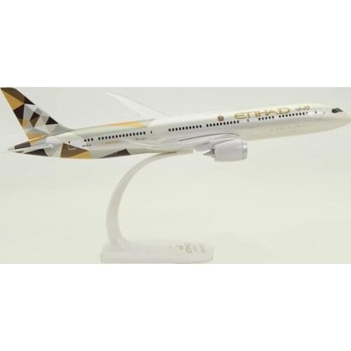 31CM 1:200 Scale Airplanes ETIHAD Airways Boeing B787 Aircraft Airplane Plane Model Resin Diecast Detachable Collectible Display