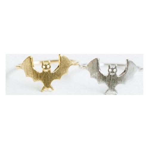 Fashion classic cartoon bat Ring Flying bat style ring Jewelry Animal ring Gothic style ring For Women or men 30pcs/Lot