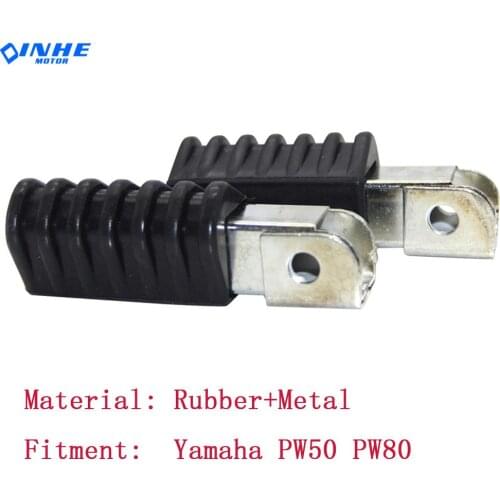 Motorcycle Left & Right Footrest Foot Rest Pedal Pegs for Yamaha PW50 PW80 Dirt Pit Bike Motorbike ATV Quad D30