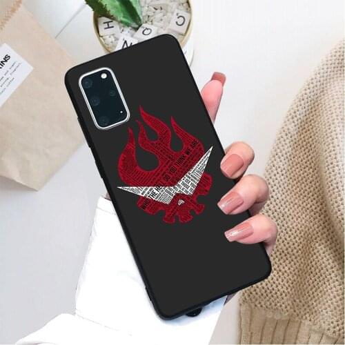 Gurren Lagann typography pattern soft TPU border phone case for Samsung Galaxy S Galaxy A and Note case