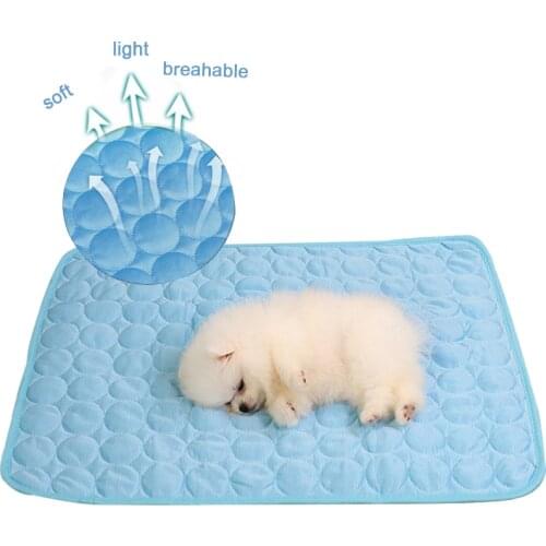 Dog Pad Pet Cooling Mat Cat For Dogs Cats Blanket Sofa Breathable Dogs Bed Summer Comfortable Washable Suministros Para perros