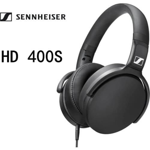 Sennheiser HD 400S Around-Ear Headphones Noise Isolation Earphone Stereo Music Foldable Sport game Headset Deep Bass Headset