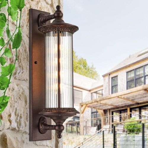 Outdoor Waterproof LED Wall Lamp Villa Corridor Vintage Wall Sconce Courtyard Bracket Light High Quality Lighting Fixture