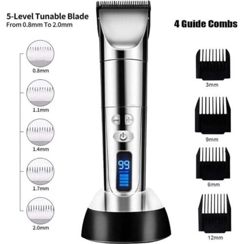 Professional Electric Hair Clippers Beard Trimmer Barber Grooming Kits Shaver