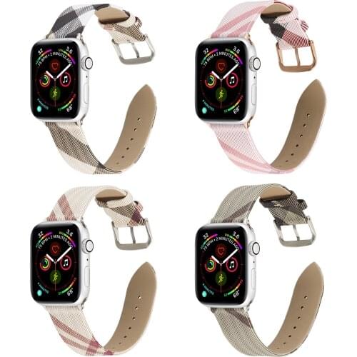Latest women sport Leather stripe for Apple Watch Band 40mm 44mm Strap series 6 5 4 3 2 1 for iwatch 38mm 42mm