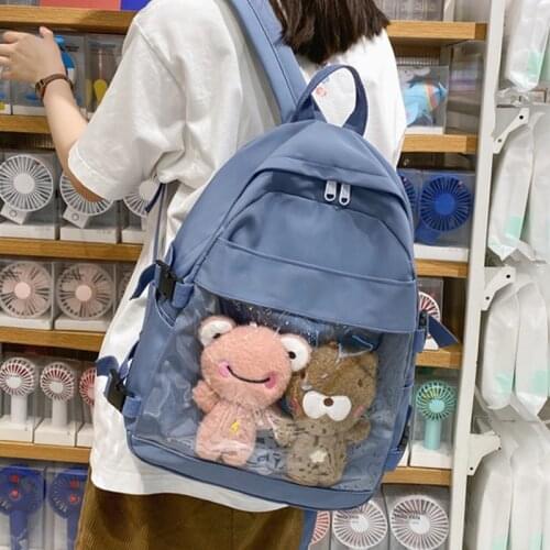 Female Student Backpack for Women Large Capacity Nylon School Bag Casual Ladies Travel Travel Backpacks Teenagers Girls Rucksack