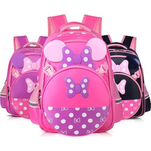 Girls Princess Schoolbag Waterproof Children backpack for Grade 1-5 Kids Reflective strip design Book Bag Mochilas