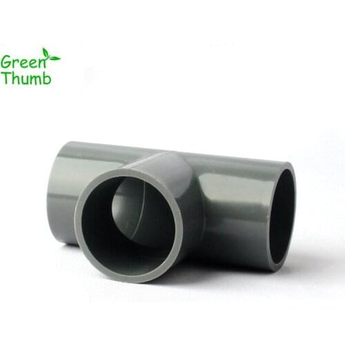 1pc Inner Diameter 40 mm Equal Diameter PVC Tee Connectors Water Pipe for Garden Irrigation System Flower Watering