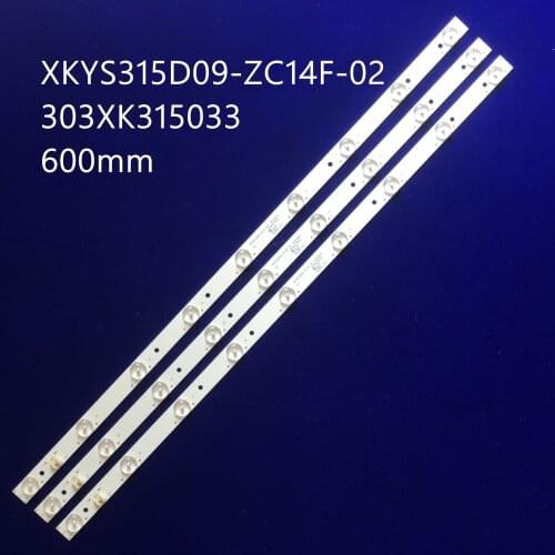 LED Backlight strip 9 Lamp 303XK315033 XKYS315D09-ZC14F-02 E356289 for 32"TV LE32H31 LE32H33S 32LIM